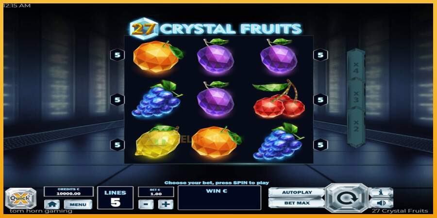 슬롯머신에서의 진정한 즐거움 27 Crystal Fruits 돈을 위해, 그림 2