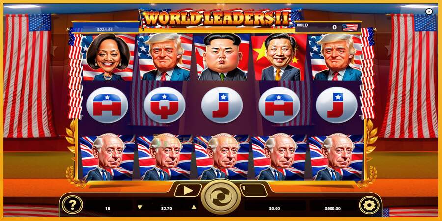 슬롯머신에서의 진정한 즐거움 World Leaders II 돈을 위해, 그림 1