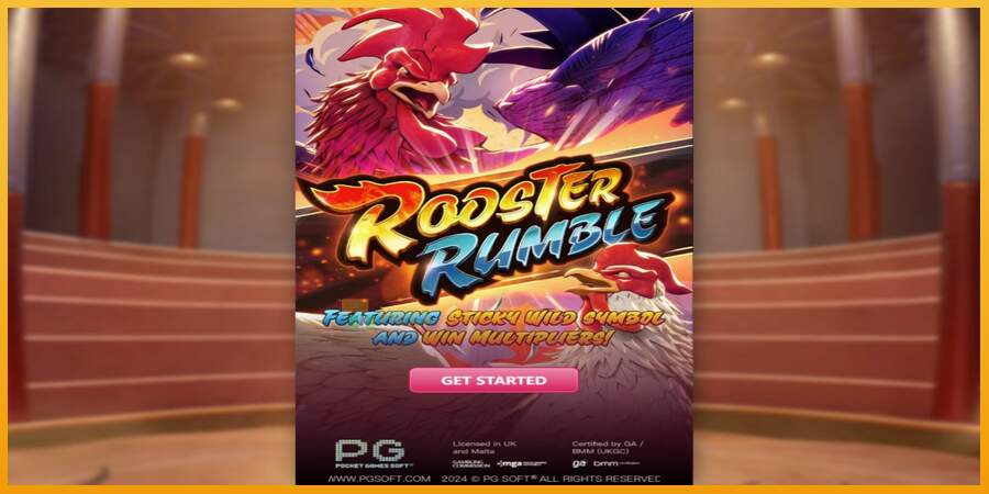 슬롯머신에서의 진정한 즐거움 Rooster Rumble 돈을 위해, 그림 1