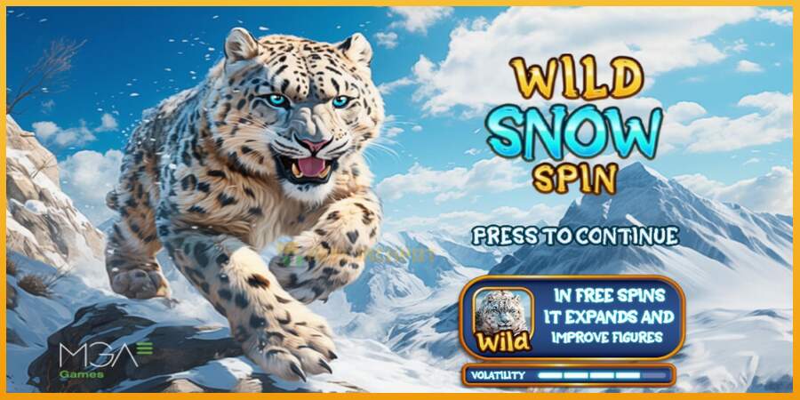 슬롯머신에서의 진정한 즐거움 Wild Snow Spin 돈을 위해, 그림 1