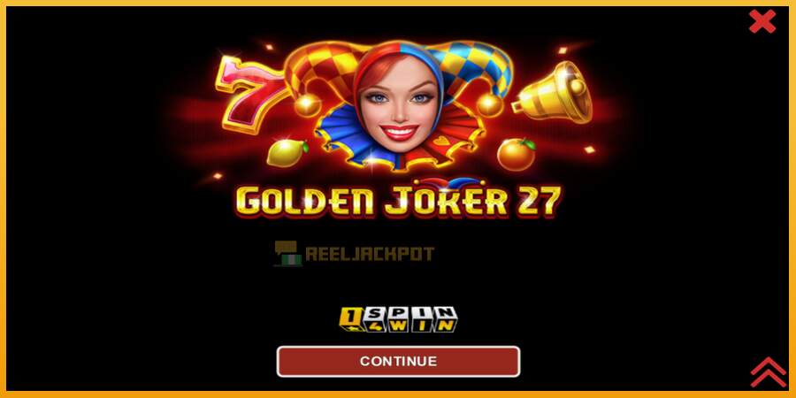 슬롯머신에서의 진정한 즐거움 Golden Joker 27 Hold & Win 돈을 위해, 그림 1