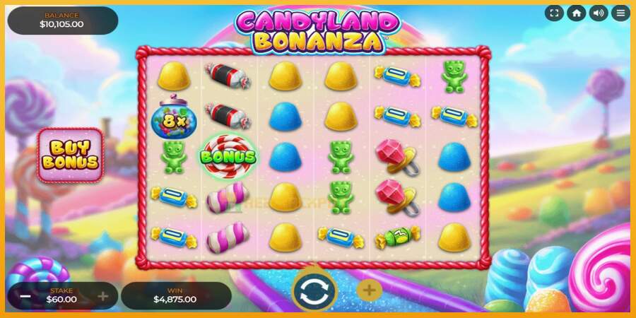 슬롯머신에서의 진정한 즐거움 Candyland Bonanza 돈을 위해, 그림 1