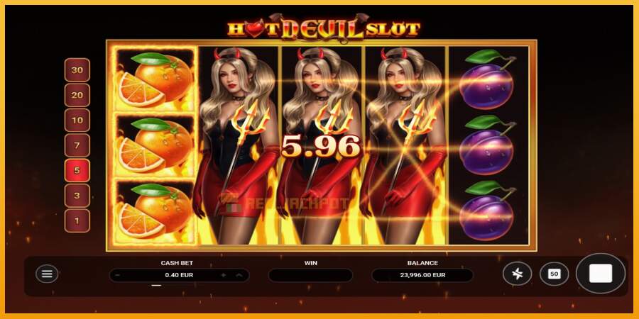 슬롯머신에서의 진정한 즐거움 Hot Devil Slot 돈을 위해, 그림 4