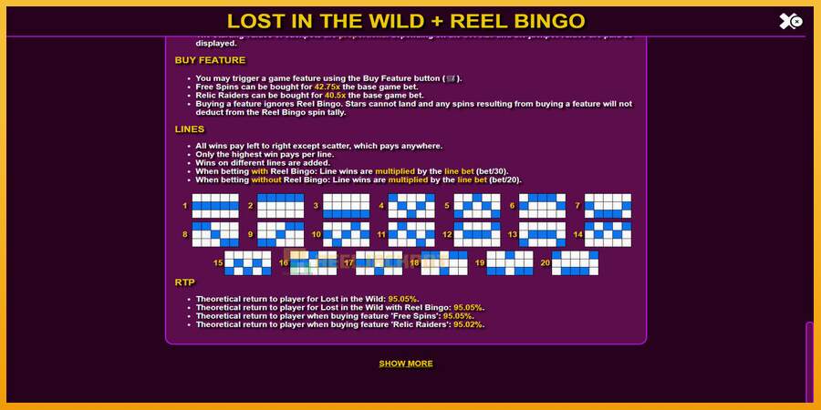 슬롯머신에서의 진정한 즐거움 Lost in the Wild with Reel Bingo 돈을 위해, 그림 7