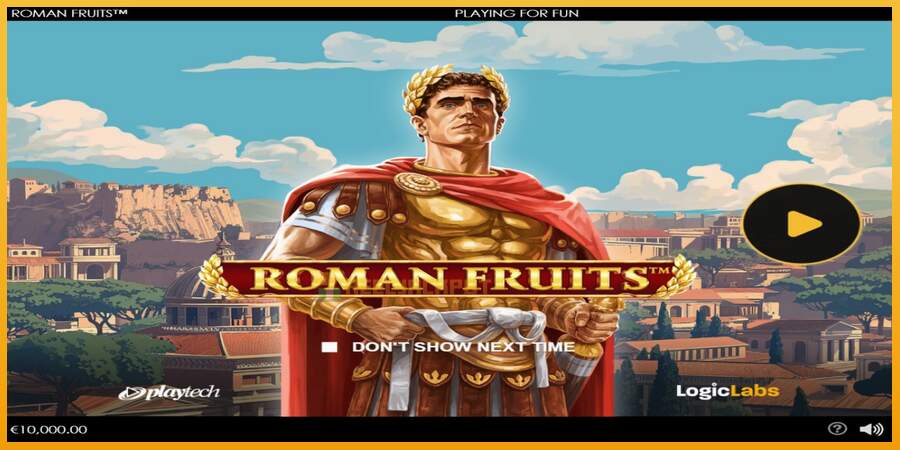 슬롯머신에서의 진정한 즐거움 Roman Fruits 돈을 위해, 그림 1