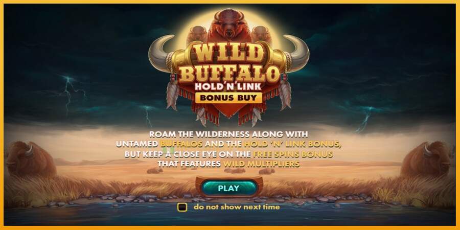 슬롯머신에서의 진정한 즐거움 Wild Buffalo Hold N Link Bonus Buy 돈을 위해, 그림 1