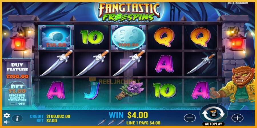 슬롯머신에서의 진정한 즐거움 Fangtastic Freespins 돈을 위해, 그림 3