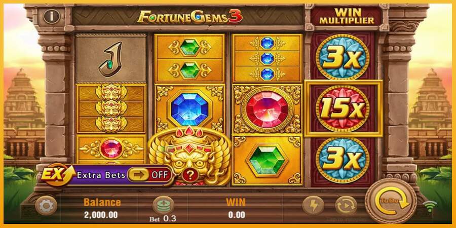 슬롯머신에서의 진정한 즐거움 Fortune Gems 3 돈을 위해, 그림 1