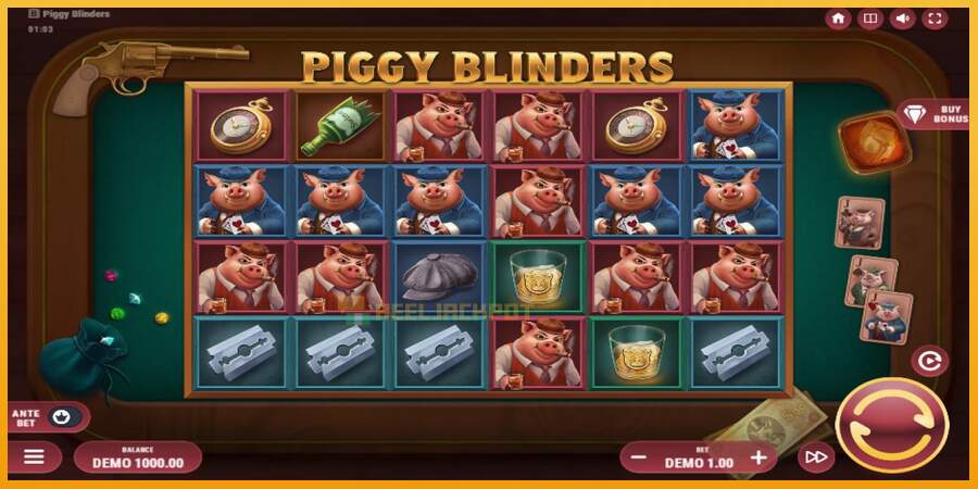 슬롯머신에서의 진정한 즐거움 Piggy Blinders 돈을 위해, 그림 1