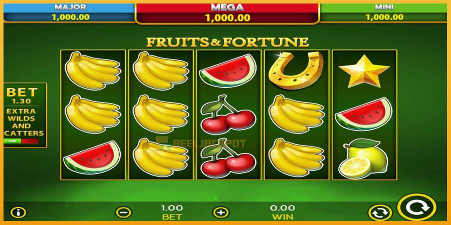 슬롯머신에서의 진정한 즐거움 Fruits & Fortune 돈을 위해, 그림 1