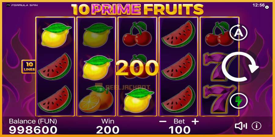 슬롯머신에서의 진정한 즐거움 10 Prime Fruits 돈을 위해, 그림 3