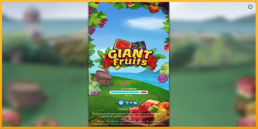 슬롯머신에서의 진정한 즐거움 Giant Fruits 돈을 위해, 그림 1