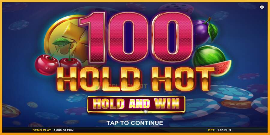 슬롯머신에서의 진정한 즐거움 100 Hold Hot Hold and Win 돈을 위해, 그림 1