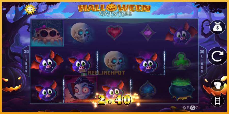 슬롯머신에서의 진정한 즐거움 Halloween Adventure 돈을 위해, 그림 2