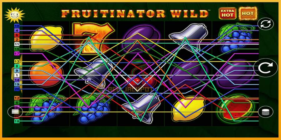 슬롯머신에서의 진정한 즐거움 Fruitinator Wild 돈을 위해, 그림 1