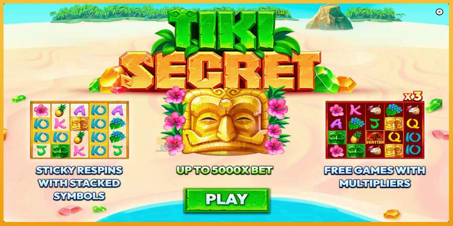 슬롯머신에서의 진정한 즐거움 Tiki Secret 돈을 위해, 그림 1