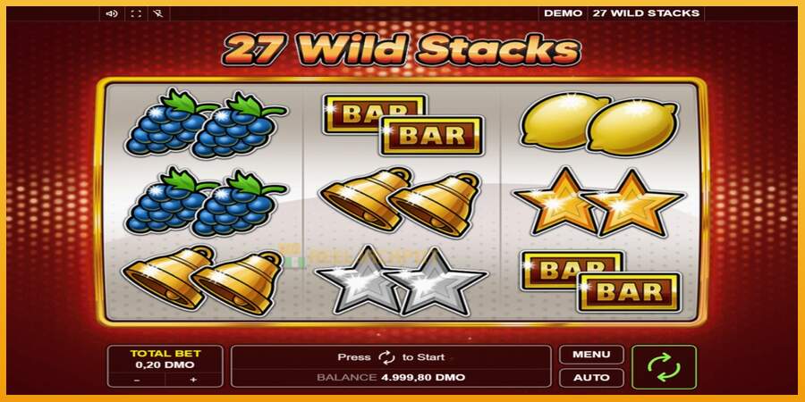 슬롯머신에서의 진정한 즐거움 27 Wild Stacks 돈을 위해, 그림 1