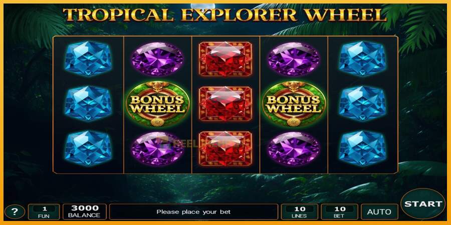 슬롯머신에서의 진정한 즐거움 Tropical Explorer Wheel 돈을 위해, 그림 1