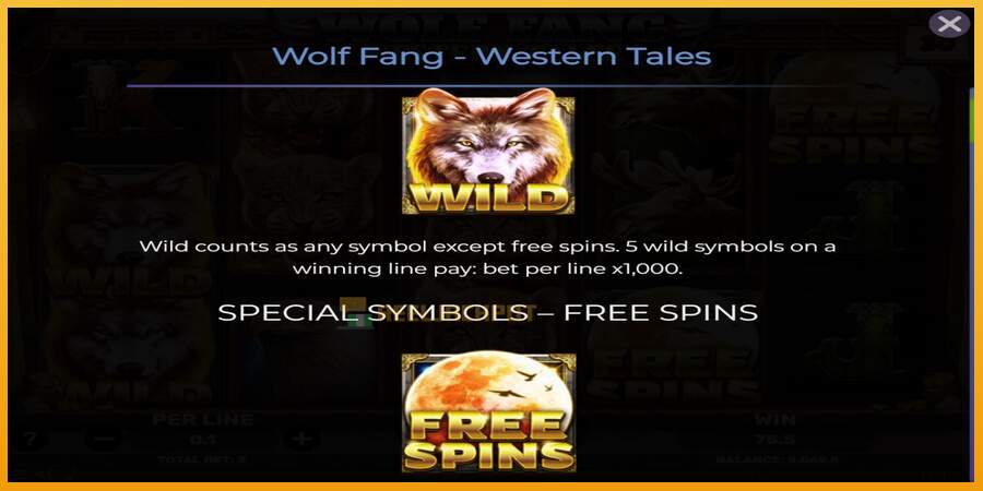 슬롯머신에서의 진정한 즐거움 Wolf Fang - Western Tales 돈을 위해, 그림 4