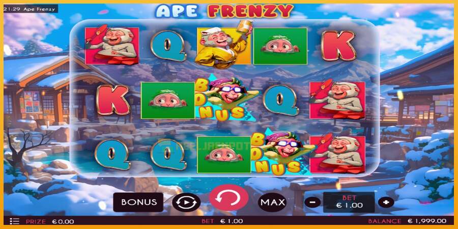 슬롯머신에서의 진정한 즐거움 Ape Frenzy 돈을 위해, 그림 2