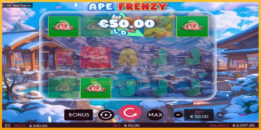 슬롯머신에서의 진정한 즐거움 Ape Frenzy 돈을 위해, 그림 3