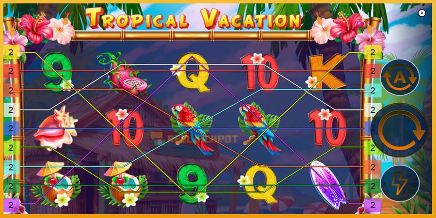 슬롯머신에서의 진정한 즐거움 Tropical Vacation 돈을 위해, 그림 1