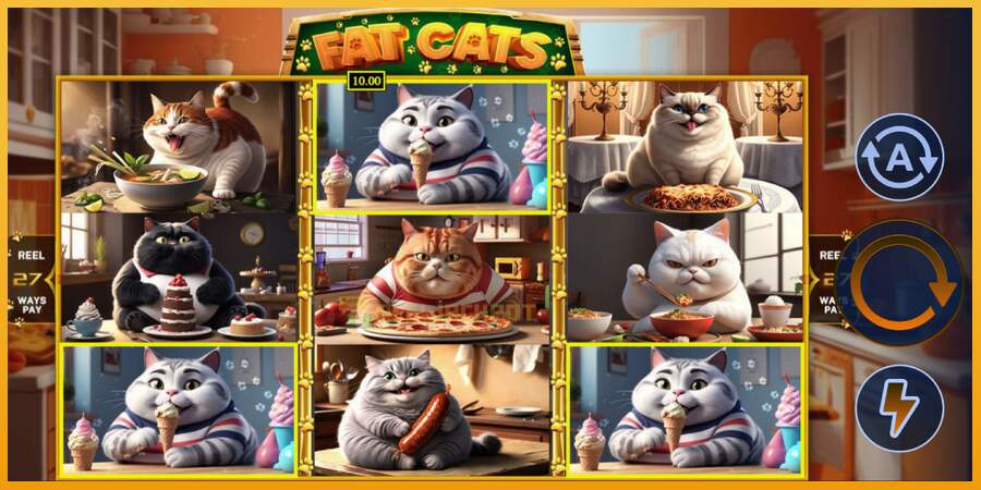 슬롯머신에서의 진정한 즐거움 Fat Cats 돈을 위해, 그림 3