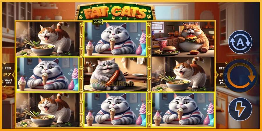 슬롯머신에서의 진정한 즐거움 Fat Cats 돈을 위해, 그림 4