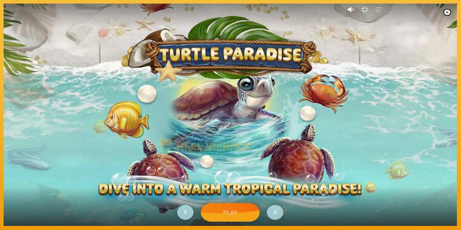 슬롯머신에서의 진정한 즐거움 Turtle Paradise 돈을 위해, 그림 1