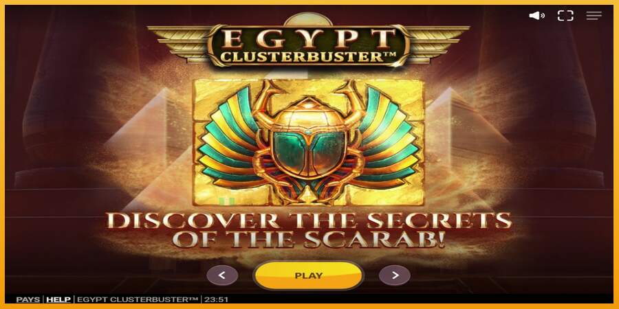 슬롯머신에서의 진정한 즐거움 Egypt Clusterbuster 돈을 위해, 그림 1