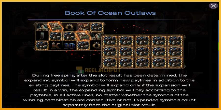 슬롯머신에서의 진정한 즐거움 Book of Ocean Outlaws 돈을 위해, 그림 5