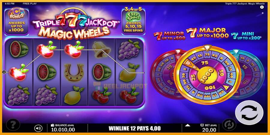 슬롯머신에서의 진정한 즐거움 Triple 777 Jackpot Magic Wheels 돈을 위해, 그림 4