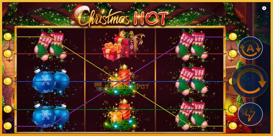 슬롯머신에서의 진정한 즐거움 Christmas Hot 돈을 위해, 그림 1