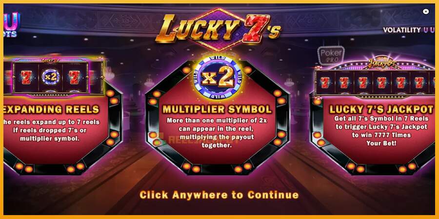 슬롯머신에서의 진정한 즐거움 Lucky 7s 돈을 위해, 그림 1