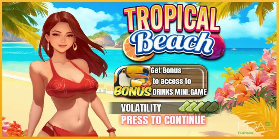 슬롯머신에서의 진정한 즐거움 Tropical Beach 돈을 위해, 그림 1