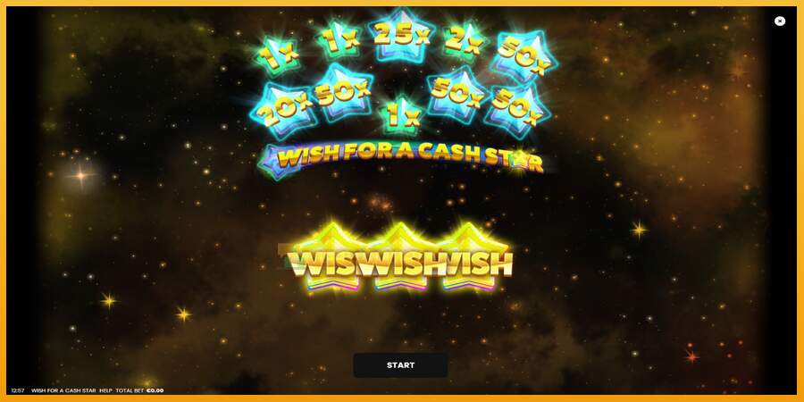 슬롯머신에서의 진정한 즐거움 Wish for a Cash Star 돈을 위해, 그림 1