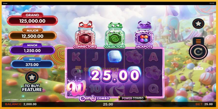 슬롯머신에서의 진정한 즐거움 Candy Combo Power Combo 돈을 위해, 그림 3