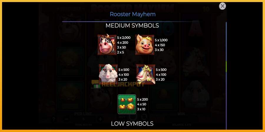 슬롯머신에서의 진정한 즐거움 Rooster Mayhem 돈을 위해, 그림 6