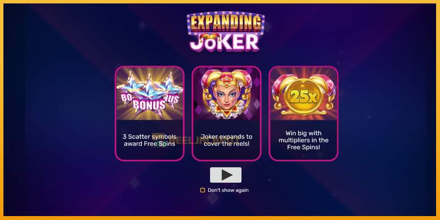 슬롯머신에서의 진정한 즐거움 Expanding Joker 돈을 위해, 그림 1