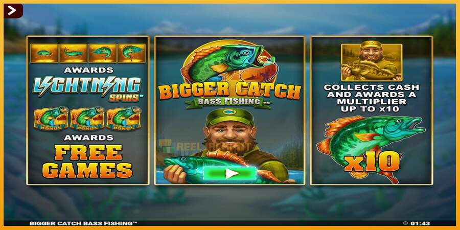 슬롯머신에서의 진정한 즐거움 Bigger Catch Bass Fishing Rapid Fire Jackpots 돈을 위해, 그림 1