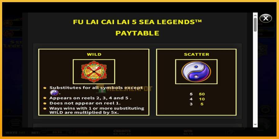 슬롯머신에서의 진정한 즐거움 Fu Lai Cai Lai 5 Sea Legends 돈을 위해, 그림 5