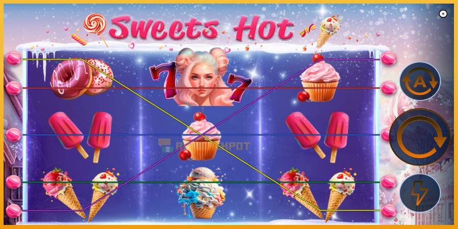 슬롯머신에서의 진정한 즐거움 Sweets Hot 돈을 위해, 그림 2