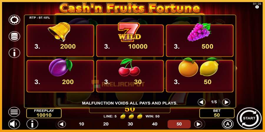 슬롯머신에서의 진정한 즐거움 Cashn Fruits Fortune 돈을 위해, 그림 5