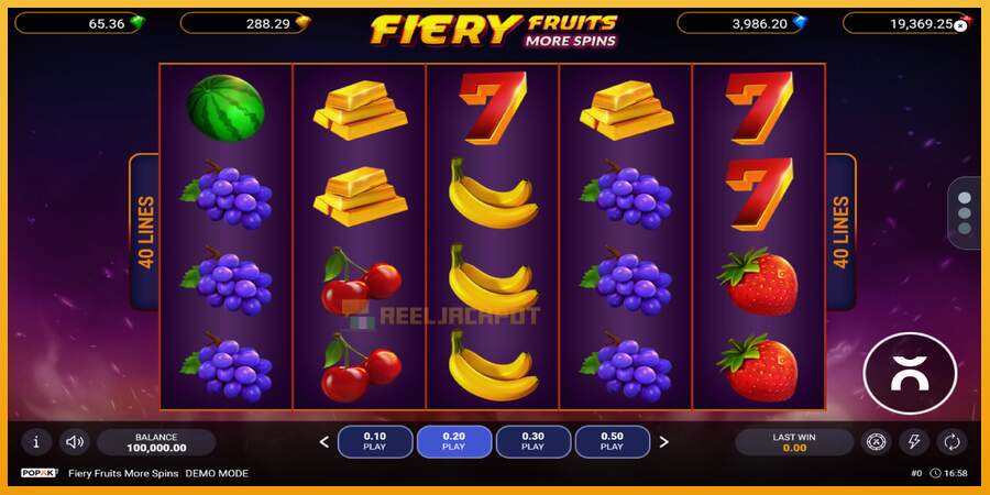 슬롯머신에서의 진정한 즐거움 Fiery Fruits More Spins 돈을 위해, 그림 1