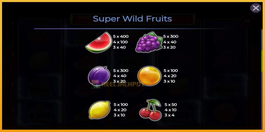 슬롯머신에서의 진정한 즐거움 Super Wild Fruits 돈을 위해, 그림 4