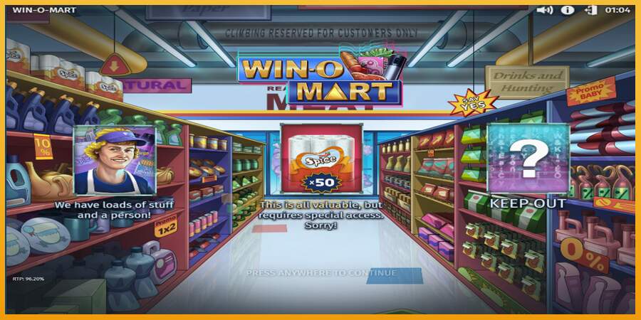 슬롯머신에서의 진정한 즐거움 Win-O-Mart 돈을 위해, 그림 4