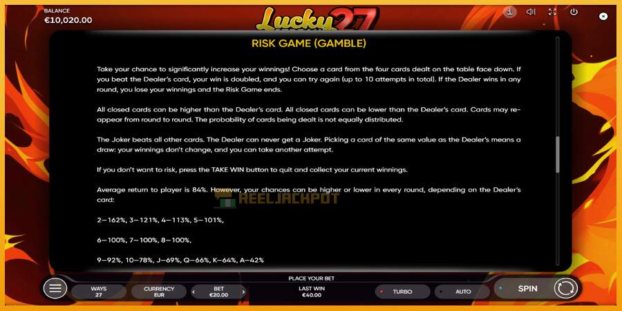 슬롯머신에서의 진정한 즐거움 Lucky Streak 27 돈을 위해, 그림 6