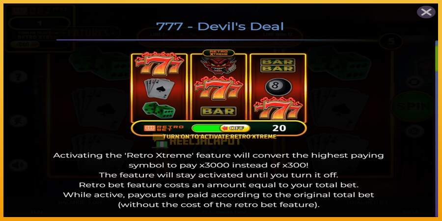 슬롯머신에서의 진정한 즐거움 777 Devils Deal 돈을 위해, 그림 4