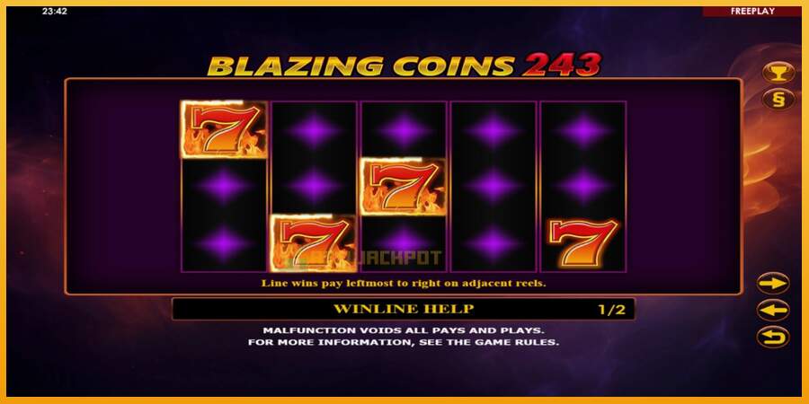 슬롯머신에서의 진정한 즐거움 Blazing Coins 243 돈을 위해, 그림 5