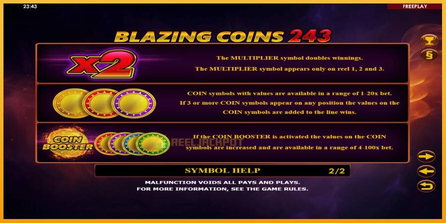 슬롯머신에서의 진정한 즐거움 Blazing Coins 243 돈을 위해, 그림 6